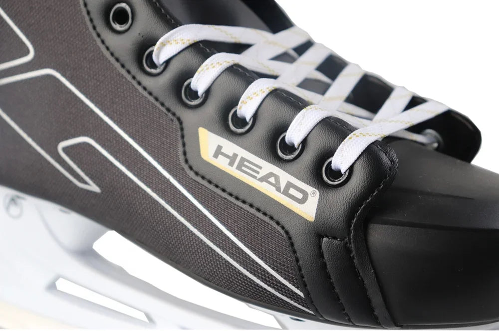 Inline Ice Hockey Skates Adults Black PVC Cotton Fabric