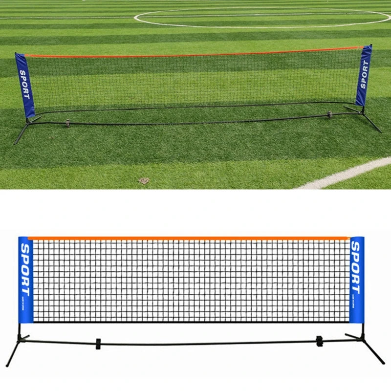 Portable Tennis Net, Foldable Adjustable Badminton Net Indoor Outdoor Beach Sport Training Equipment for Kids Adult- NET