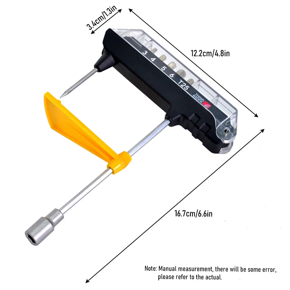 ThinkRider Torque Wrench 3-12 Nm Allen Key 3/4/5/6mm T25 Bicycle Repair Tools Wrench Bit Set MTB Road Bike Maintenance Kit