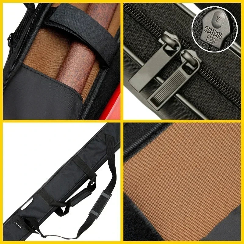 1.13Meter Sword Bag Martial Art Case 44.5in Equipment Bags Hold 2 Katana Knives Boken Waterproof Fabric Shoulder Strap Tai Chi