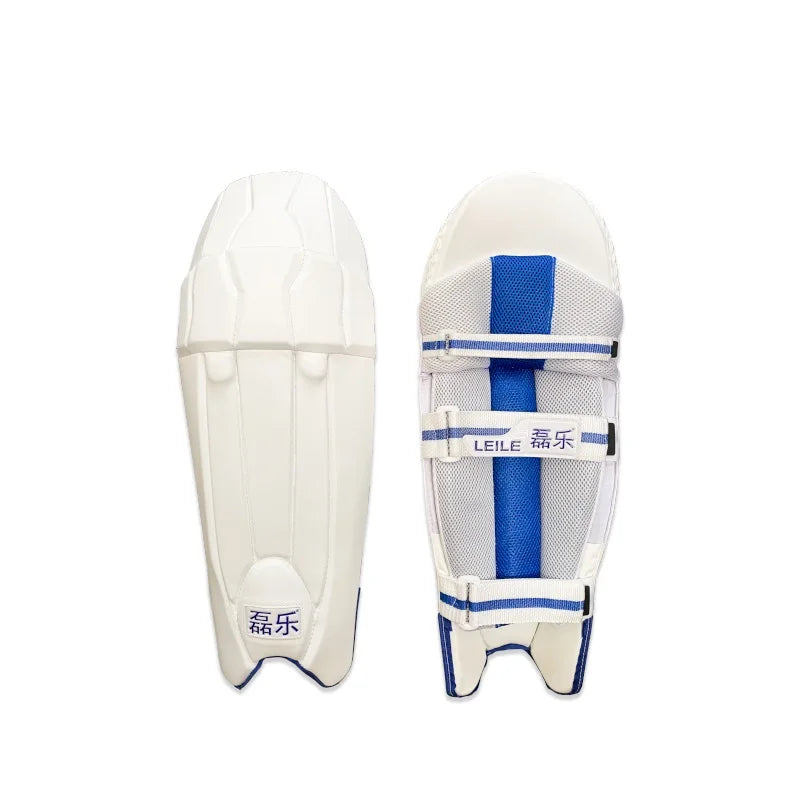 Cricket Pads Batting Protective Gear Young Student White Portable Breathable Detachable Knee Protection Leg Protection Supplies