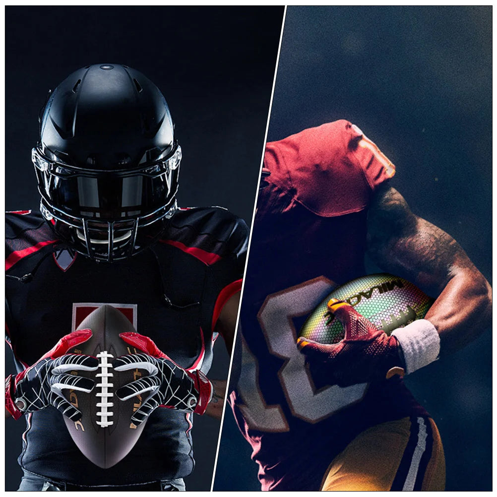 Size 6 American Football Rugby Ball Footbll Competition Training Practice Rugby Ball Team Sports Reflective Rugby Football