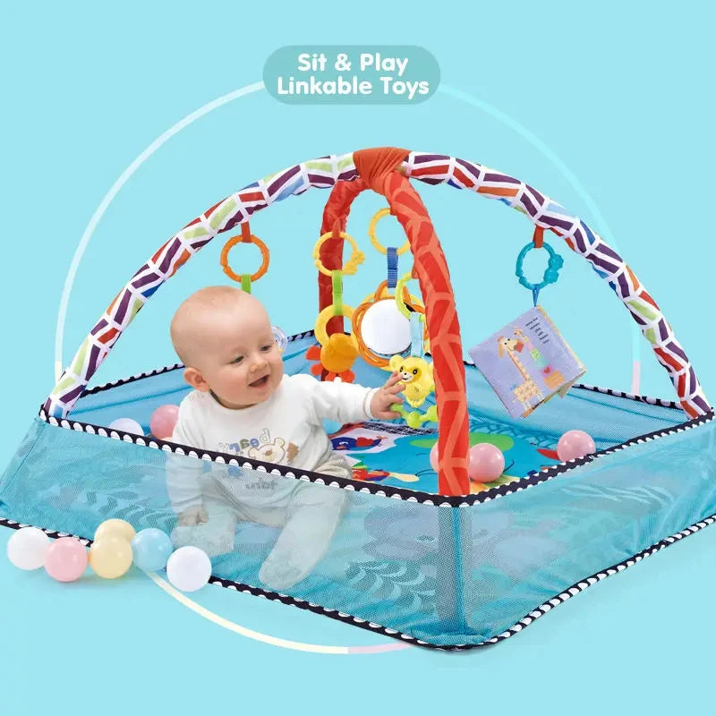 Multifunctional Baby Fitness Frame Infant Rug Enlightenment Toys Game Carpet Early Education Mat Fence Crawling Mat Toys Gift