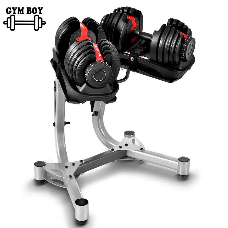 Dumbbell and Stand Dumbbell Set, Weight Adjustable, Solid Weightlifting, Commercial Gym, Household, Multiple Options, 40kg, 90lb