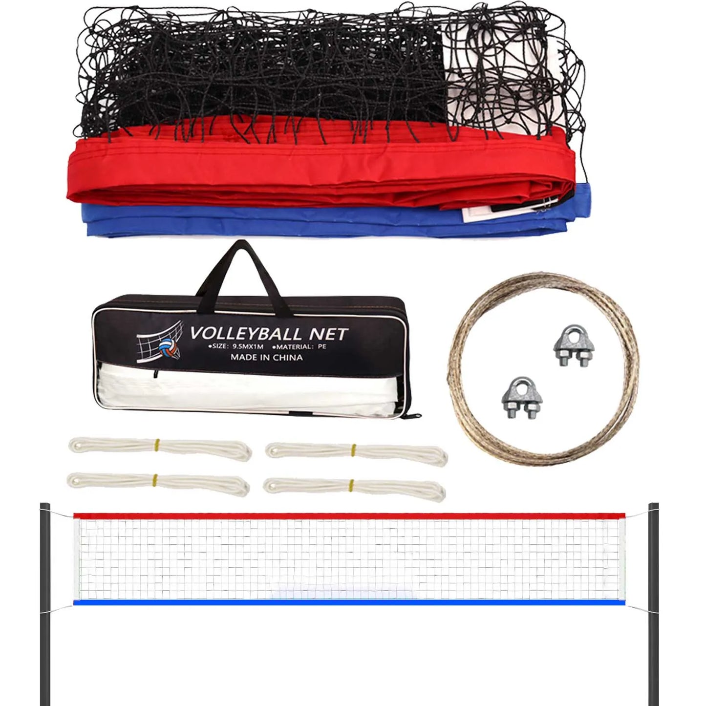 Outdoor Beach Volleyball Net 31x3FT Professional Volleyball Net Heavy Duty Portable Volleyball Net For Backyard Pool Beach