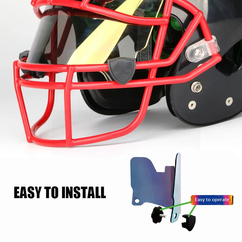 Rugby Helmet Visor Universal American Football Goggles Rainbow Visor Eye Protection RugbyTraining Equipment Football Accessories