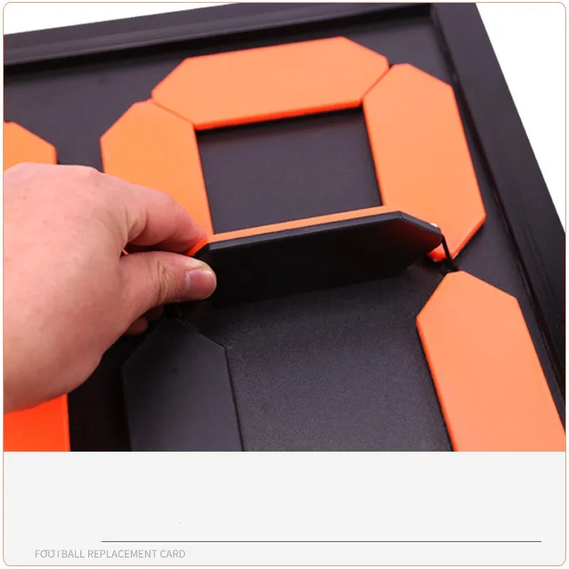 Football Substitution Board Card Soccer Match Referee Coach Equipment Double Sides Display Two Digit Manual Substitution Card