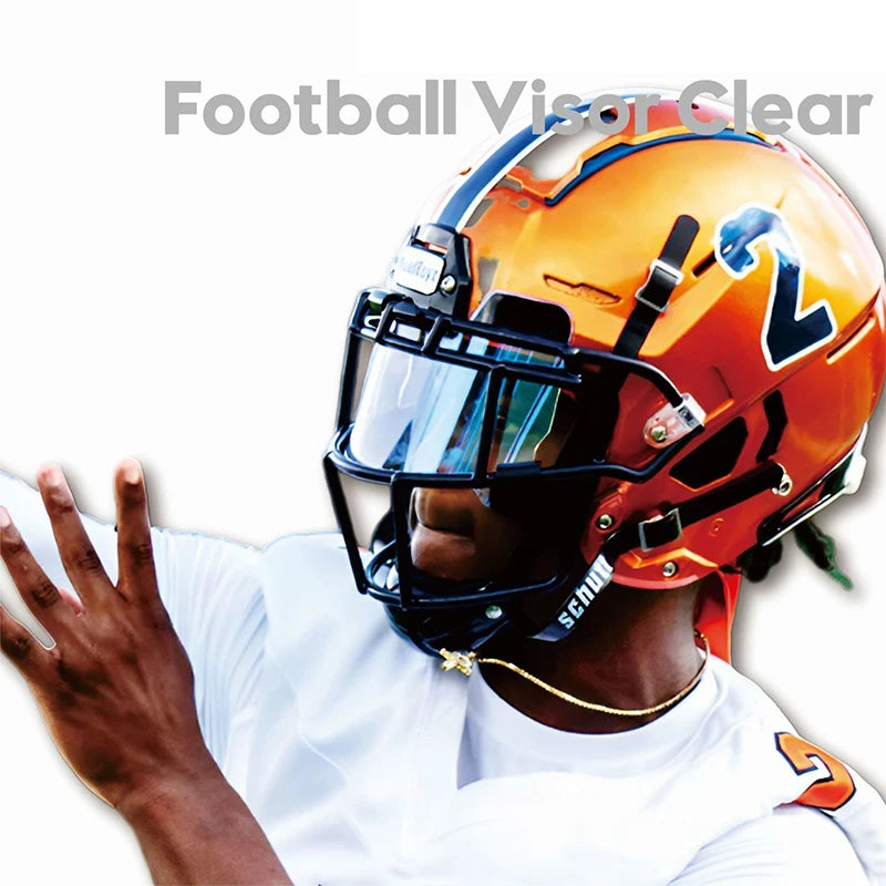 Rugby Helmet Visor Universal American Football Goggles Rainbow Visor Eye Protection RugbyTraining Equipment Football Accessories