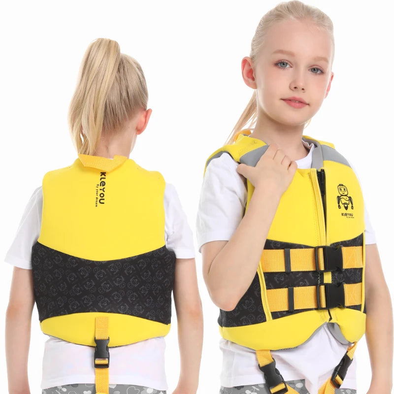 Neoprene Life Jacket For Kids Buoyancy Life Vest Boys Girls Surfing Vests Diving Flotation Swimming Aid Child