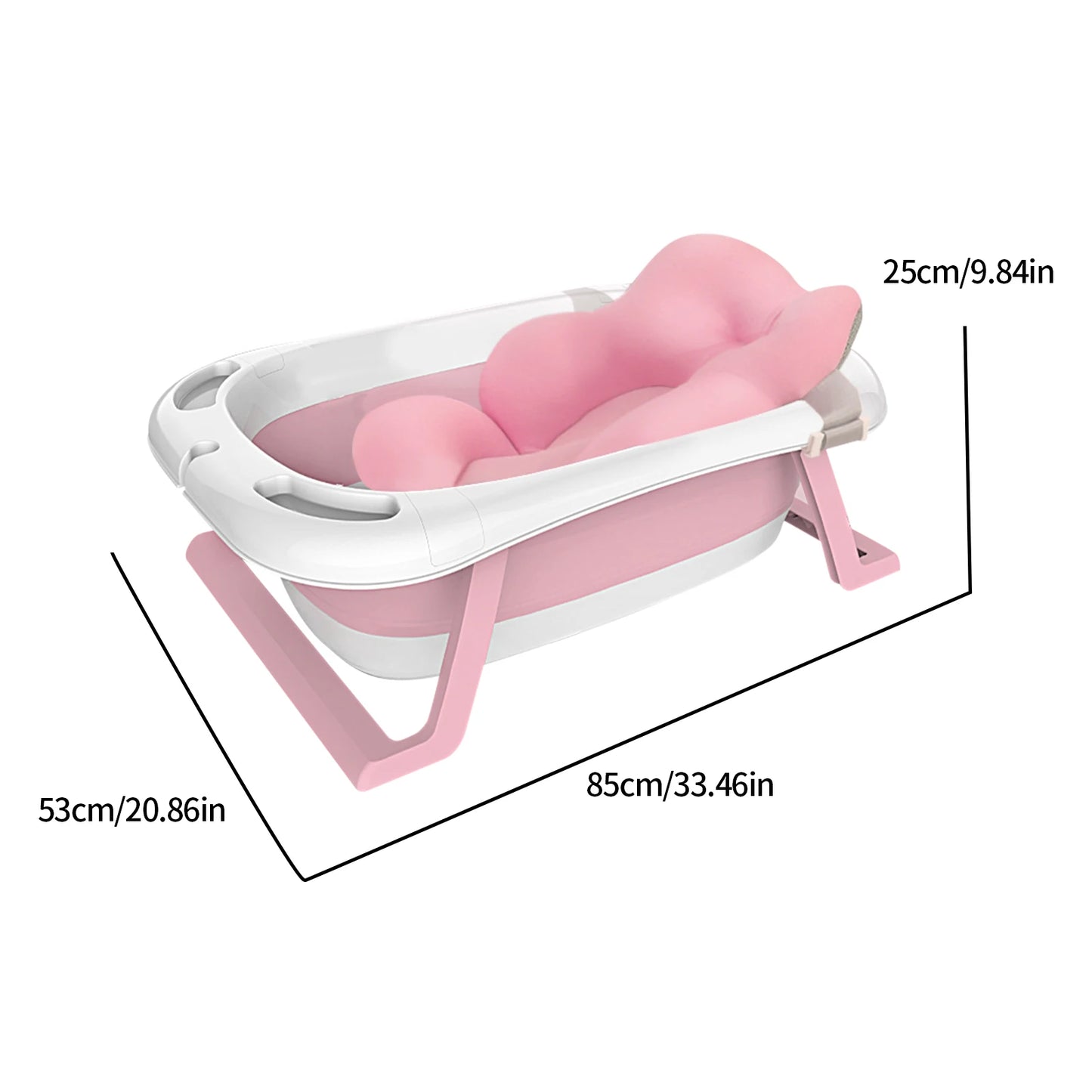 Toddler Foldable Bathtub Travel Essential Bathtub with Smart Temperature Detection System Bebes Newborn Bathtubs Infants