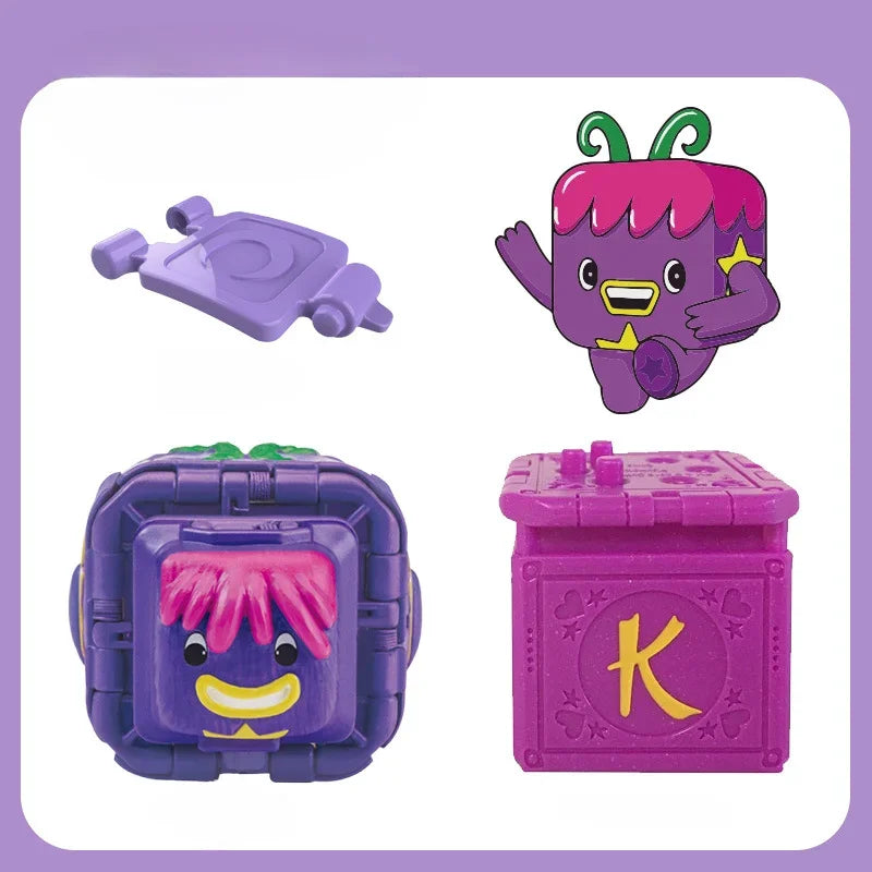 Kuroba Finger Rock-Paper-Scissors Guessing Game Battle Transforming Creatures Cube Twist Boy Girls Kids Family Party Toys