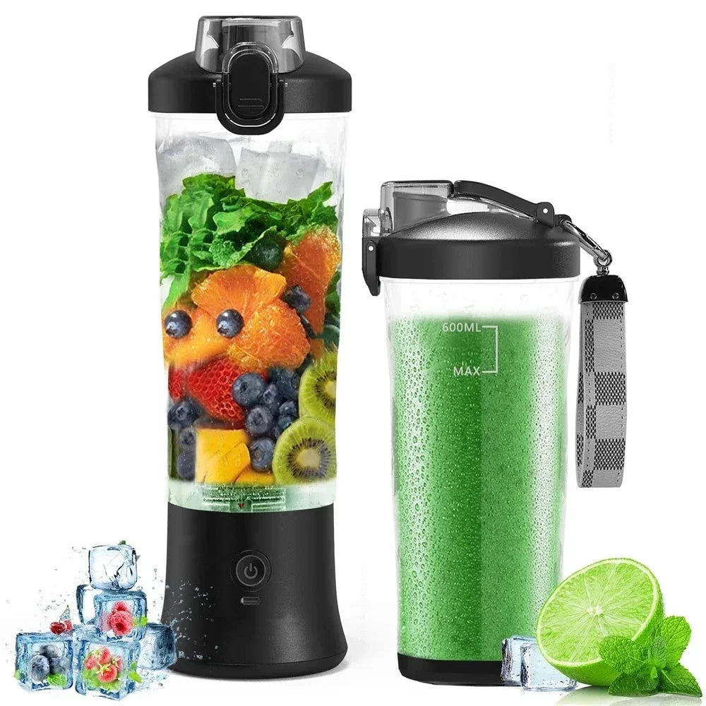 Xiaomi Portable blender mixer 600ML Electric Juicer Fruit Mini Blender 6 Blades For Shakes and Smoothies Juicer Sport Outdoor Tr