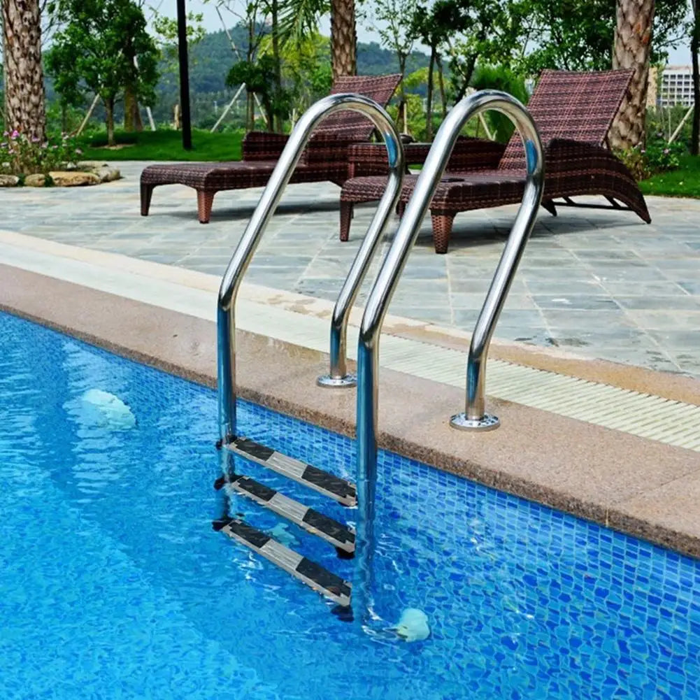 Swimming Pool Escalator Accessories Escalator Pedal Stainless Pad Pedal With Underwater Thickened Steel Ladder Rubber Anti V1L2