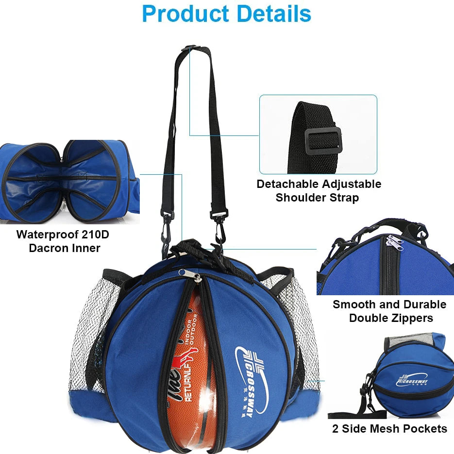 Outdoor Sport Shoulder Soccer Ball Bags Kids Football Volleyball Basketball Bags Training Accessories Sport Equipment