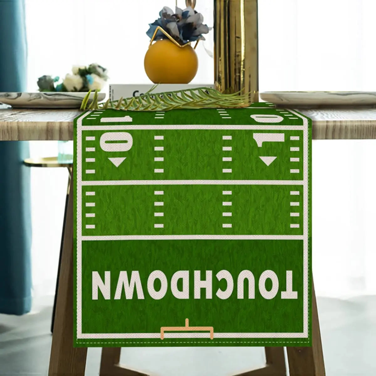 New American Football Pattern Table Decoration Table Flag Holiday Birthday Party Kitchen Table Decoration Table Flag Fabric