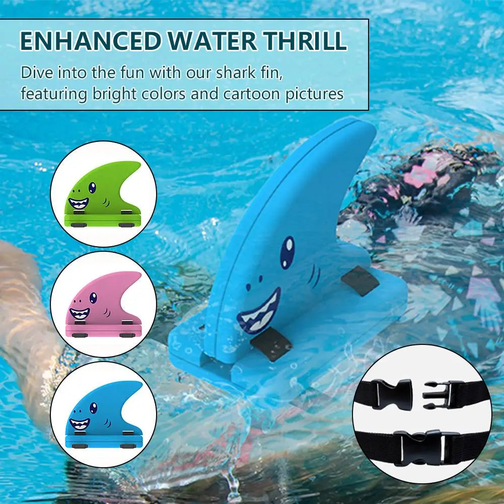 EVA Children's Swimming Training Freestyle Practice Shark Fin Back Floating Water Board Floating Board Swimming Auxiliary Tool
