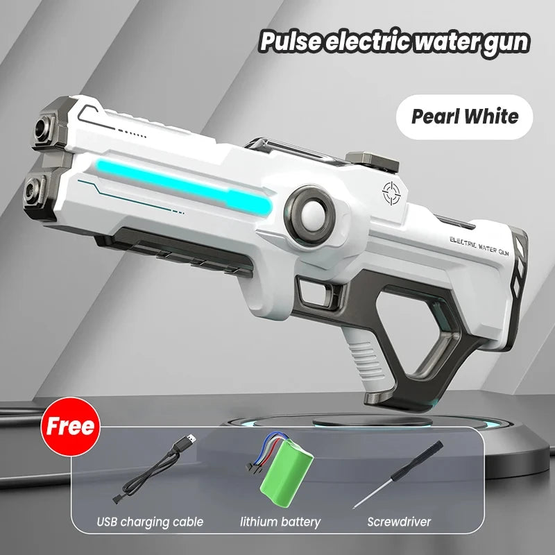 Super Fully Automatic Electric Water Gun Toys, 2024 New Summer Pool Shooting Electric Water Gun Battle Children's Adult Gifts