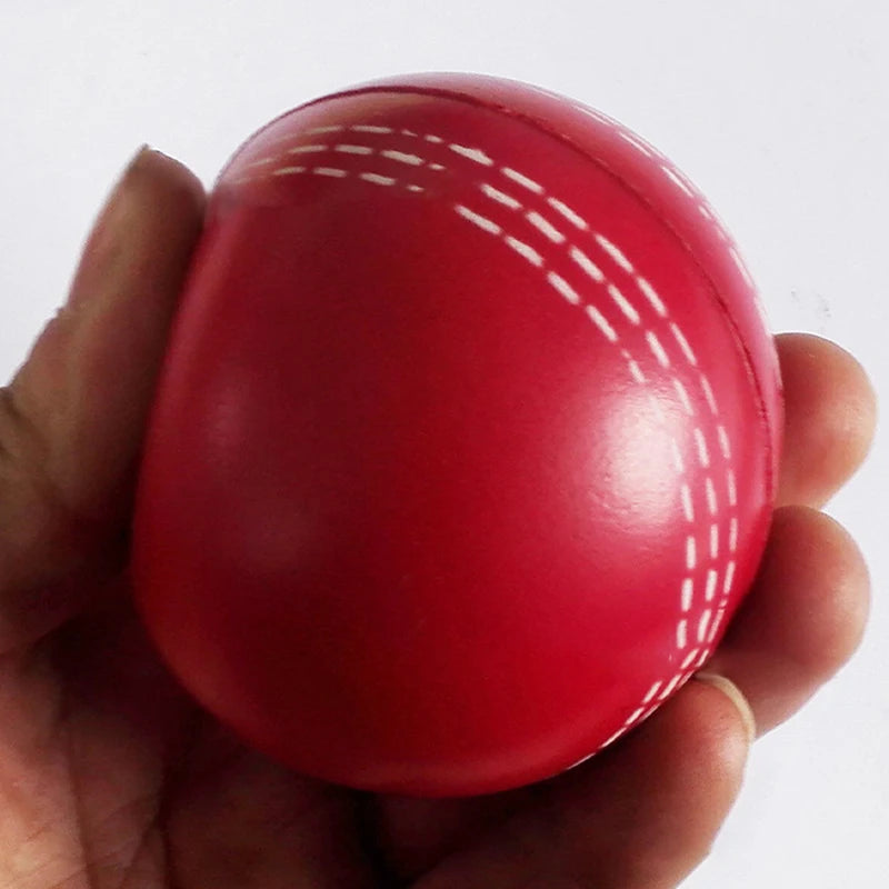 1PC 6.3CM Bounce Durable Playing Training Practice Attractive Traditional Seams All Age Players Cricket Ball Funny Soft PU