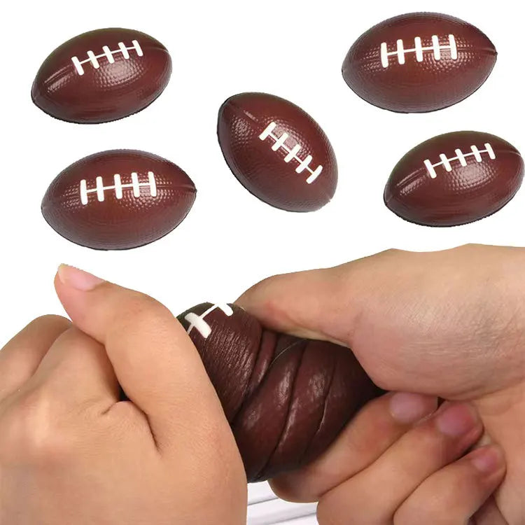 12Pcs/Set Foam Rugby Balls for Children Game Ball American Football Child Toys Footballs Anti-stress Rugby Soccer Squeeze Ball