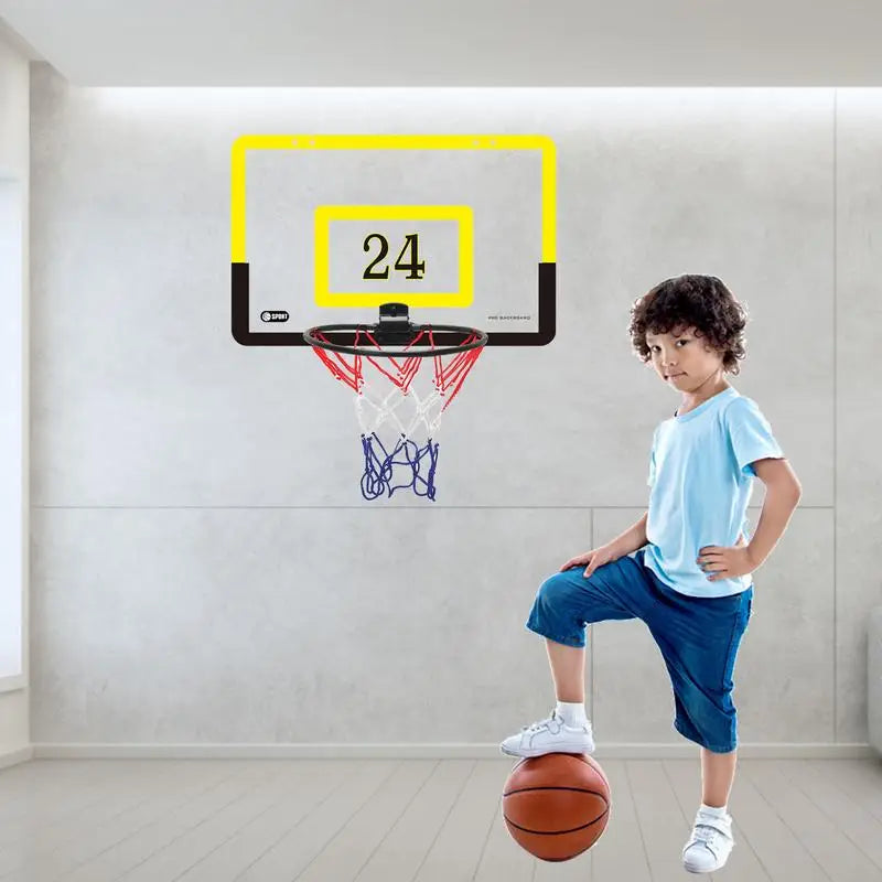 Kids Basketball Sports Set Basket Wall Mounted