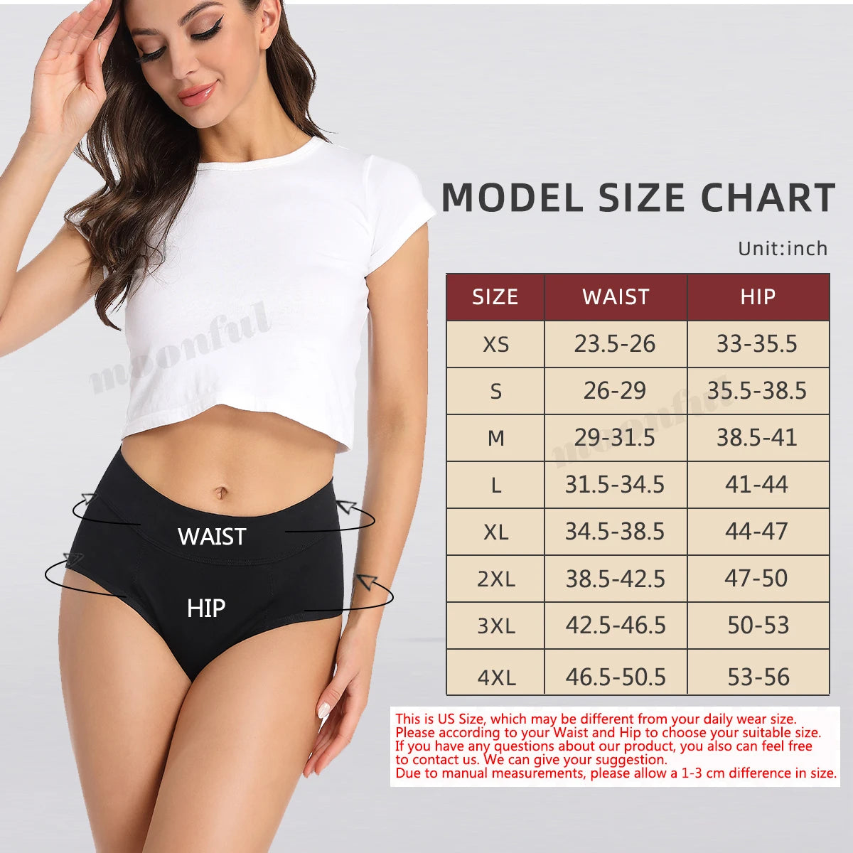Overnight menstrual protection underwear