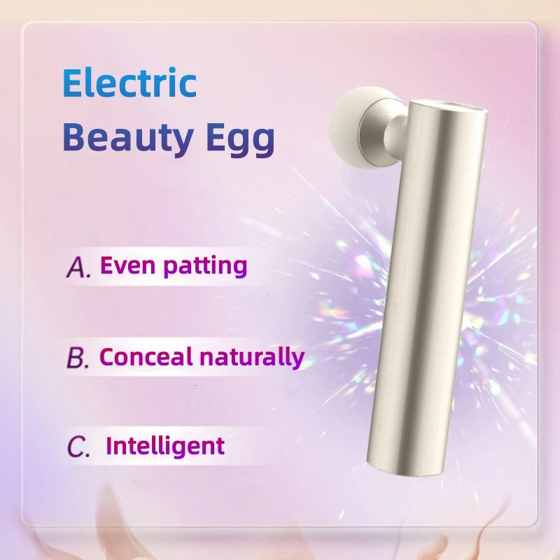 Powder Puff Egg Electric Powder Puffer, Air Cushion, Powder Free Sponge, Makeup Egg, Dry and Wet, Foundation Make-up Beauty Tool