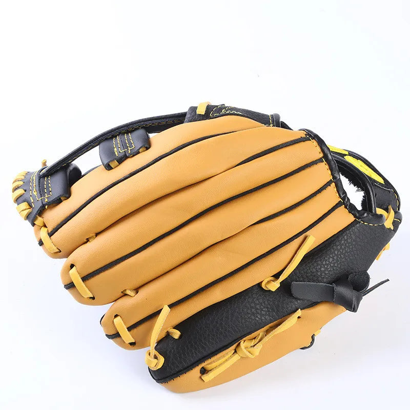 Outdoor Sports Genuine Leather Baseball Gloves for School Match Adults Youth Training 11.5/12.5 Inch Baseball Mitt Glove Gear