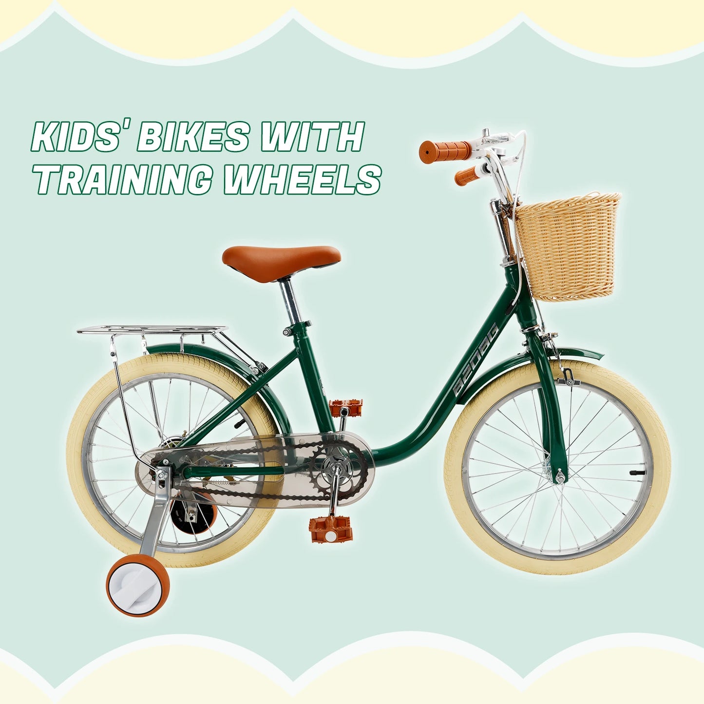 Child Bicycle for Ages 7-8-9 Years Boys and Girls with Basket