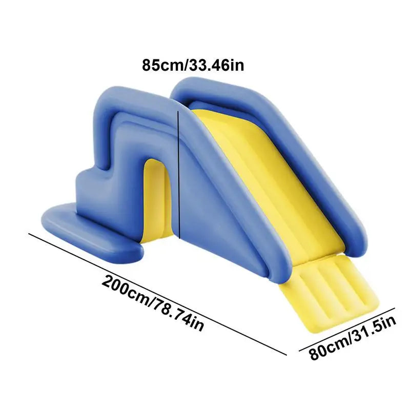 Inflatable Pool Slide Kids Fun Outdoor Anti-Tipping Waterpark Slides Toy Summer Inflated Water Slides Swimming Pool Accessories