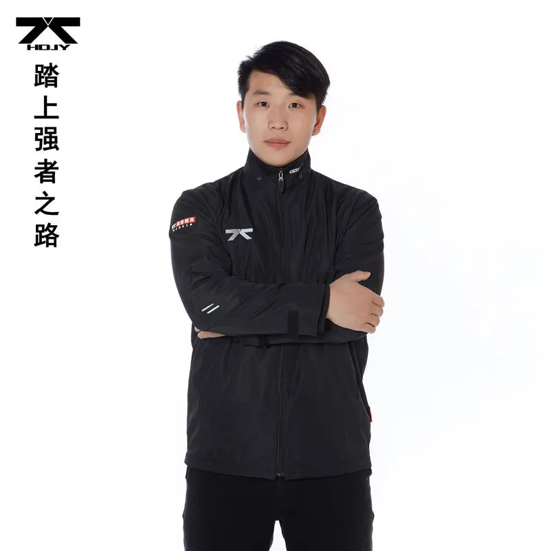 2023  Windproof Taekwondo Sportswear Jacket Spring and Autumn Adult and children's Red Black Standing Collar Can be Customized