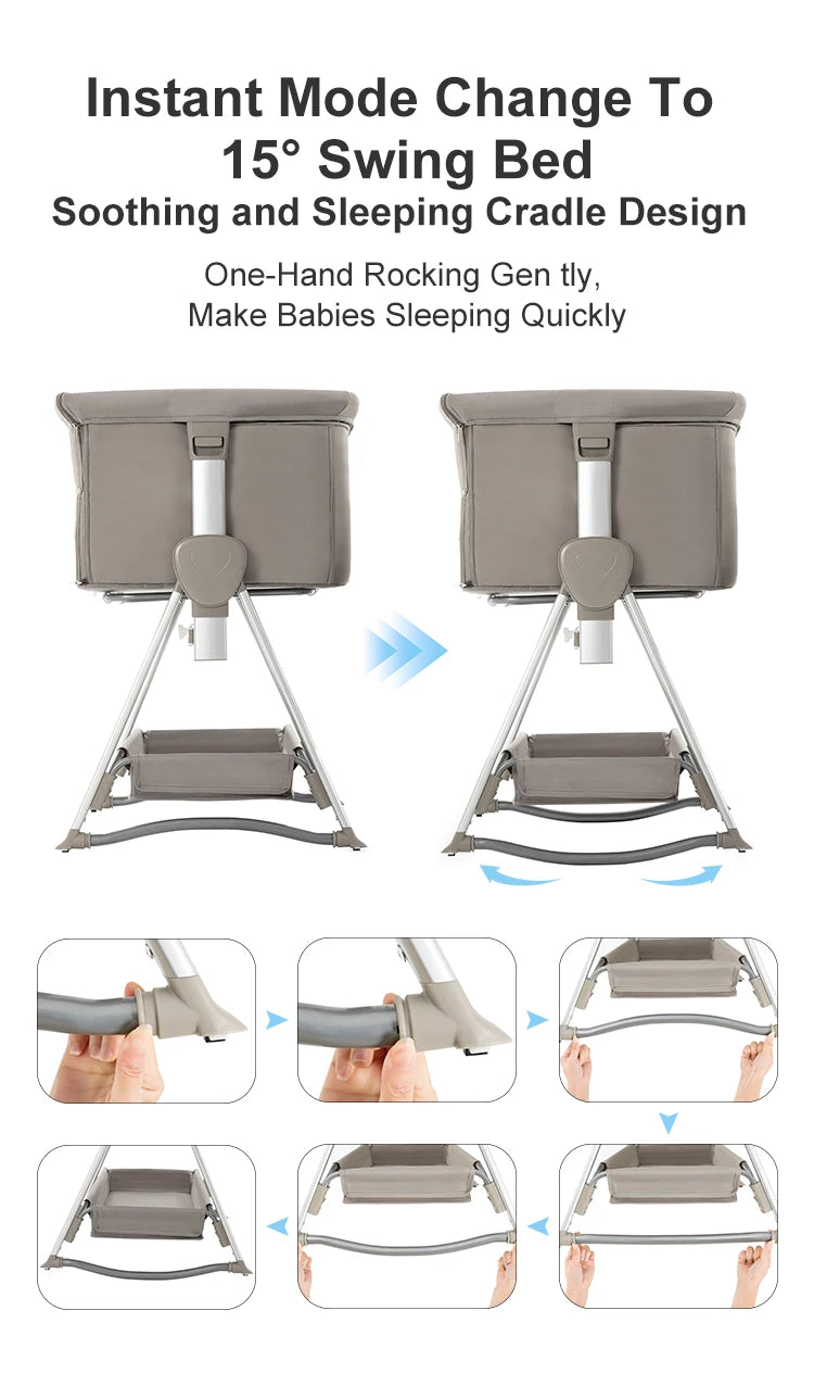 Clearance Crib Free Shipping Baby Beside Sleeper Luxury Newborn Crib Portable Infant Bed Travel Baby Bed Infant Cradle Suit 0-6M