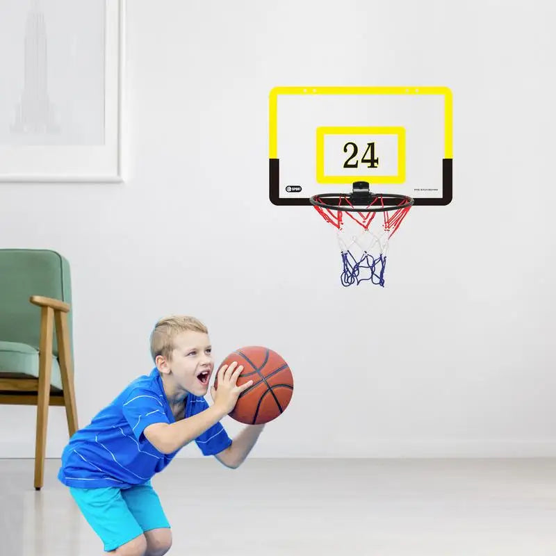Kids Basketball Sports Set Basket Wall Mounted