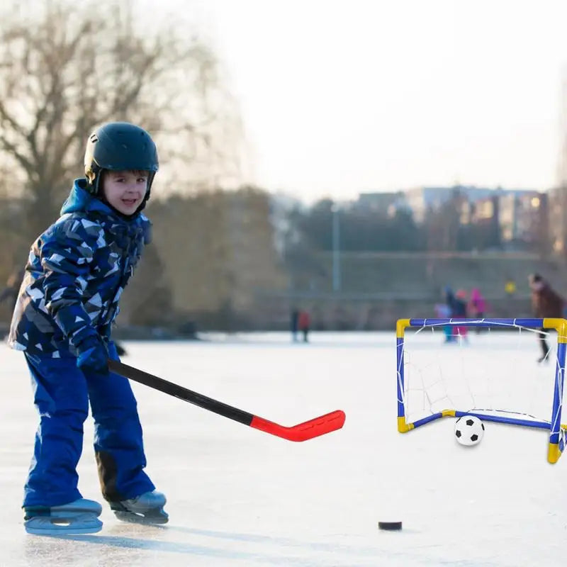 Hover Soccer Hockey Balls 2 In 1 Hockey Football Hockey Ball Pump Mini Soccer Goal Set Mini Soccer Set For Kids Gift Outdoor