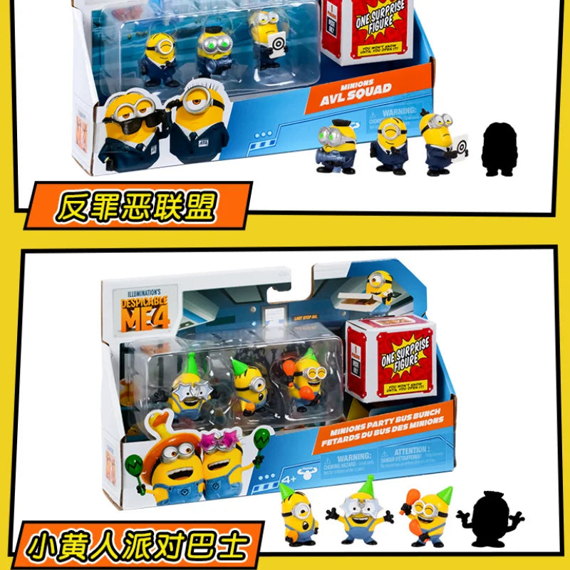 Genuine Minions Mini Launcher Cool Muscle Group Toy Mini Fun Fart Gun Children'S Holiday Gift Indoor And Outdoor Toys