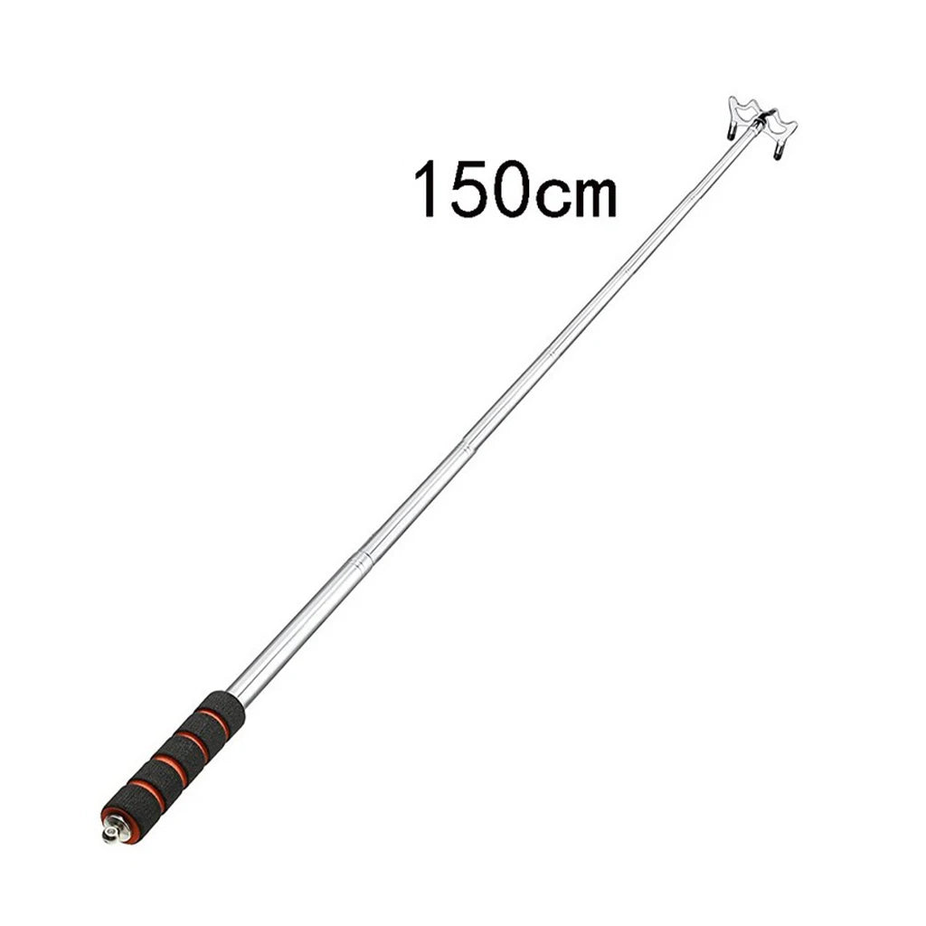 Retractable Billiards Pool Cue Bridge Stick with Removable Bridge Head for Snooker