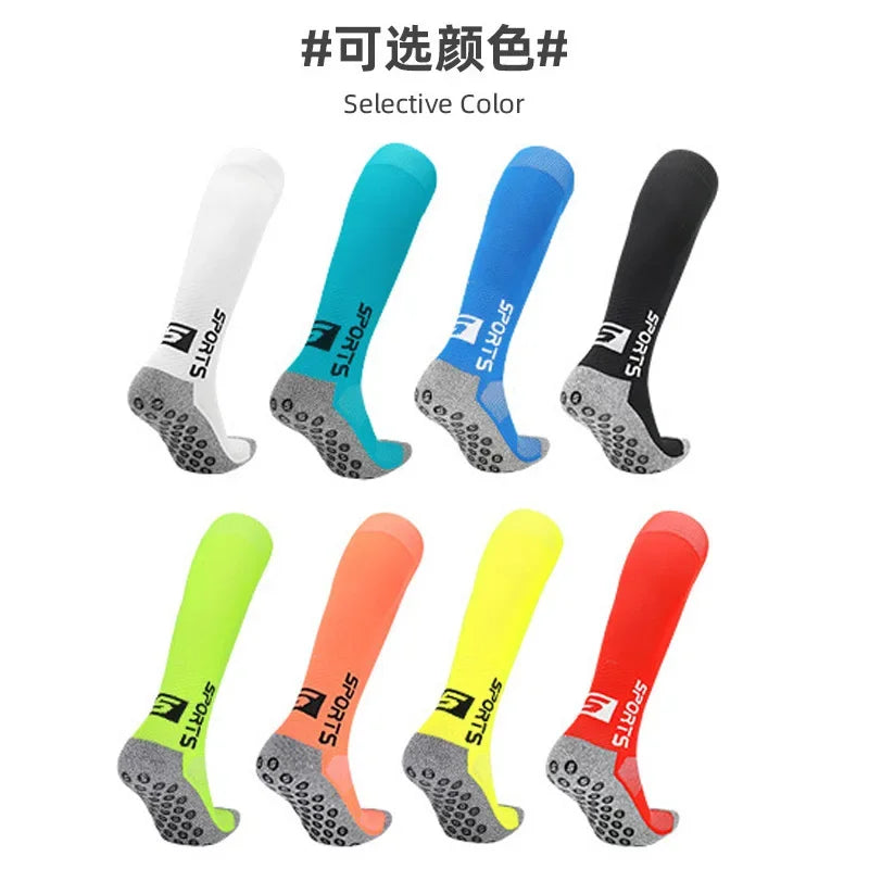 New Style Non Slip Football Socks Mid Calf Mens Womens Anti Slip Soccer Cycling Running Antibacterial Deodorant Sports Sock