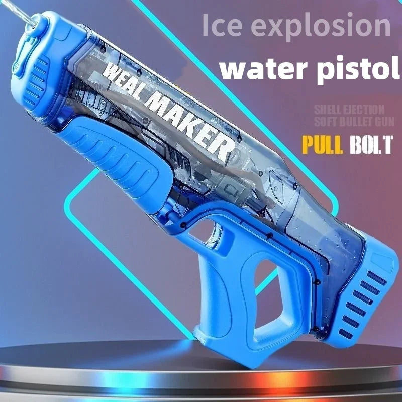 한국Upgrade Ice explosion Automatic Water Gun Toys High Pressure Water Blaster Soaker Guns Outdoor Pool Toys For Boy Kids Adult