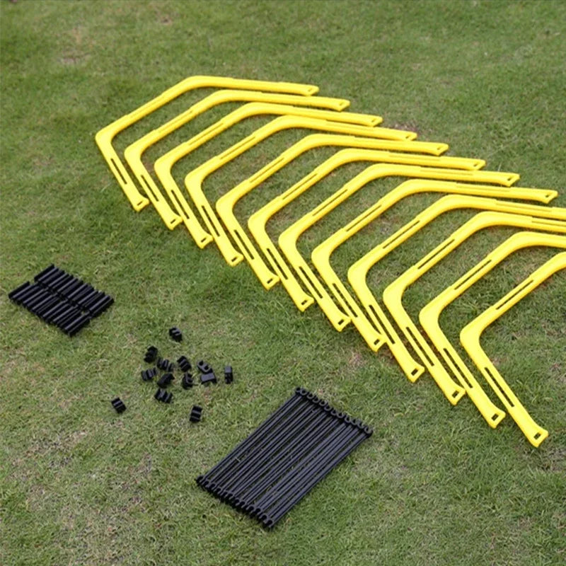 6Pcs Training Rings Agility Football Ring Equipment Folded Hexagon Soccer Footwork Ladder Exercising Multi Supplies Hex Hurdles