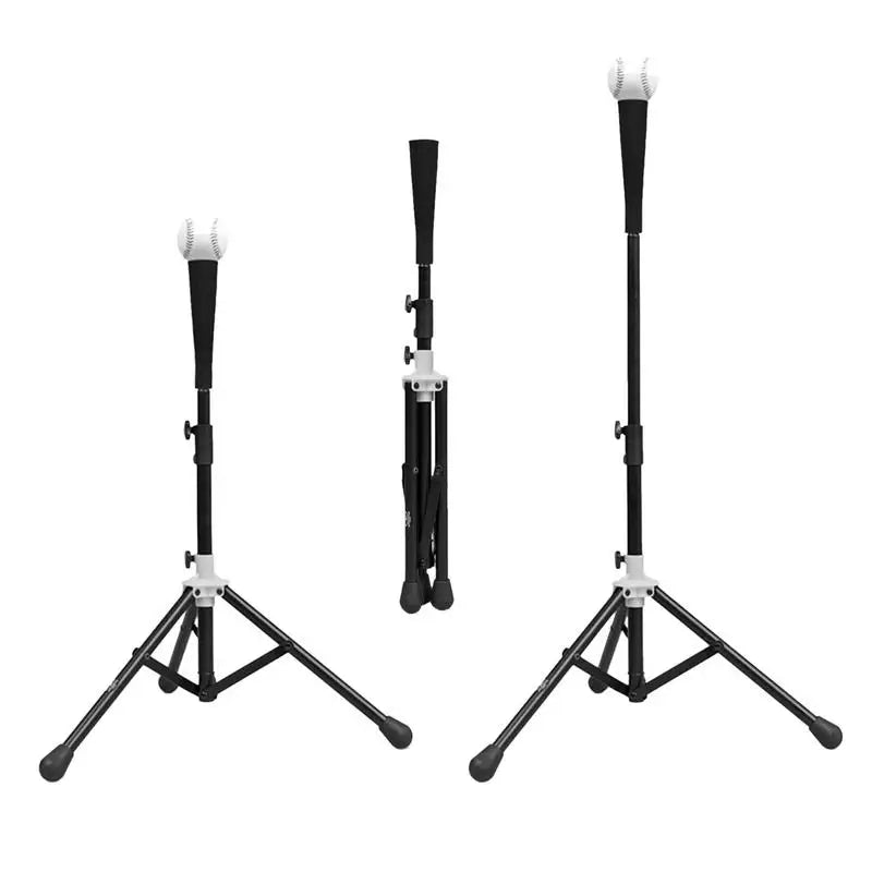 Baseball Batting Tee Tripod Adjustable Tripod Stand Tee for Hitting Training Practice Portable Foldable for Adult Kids Beginner