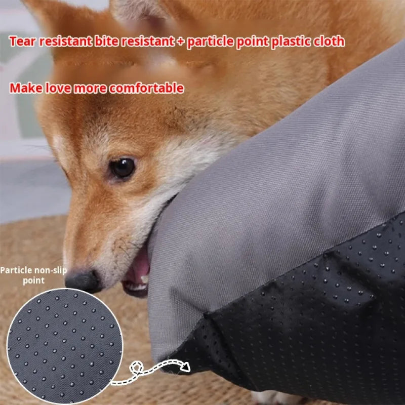 Luxury Large Dog Bed Bite Resistant Wear-resistant Waterproof Cat Mat Pet Bed for Dogs Soft High Rebound Sofa Puppy Accessories