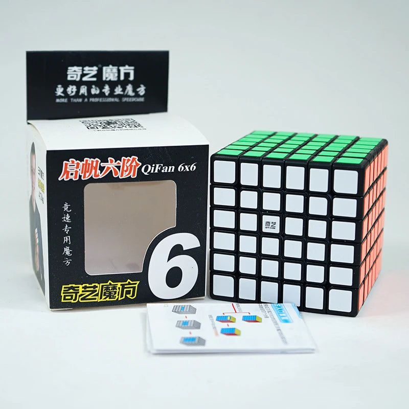 Qiyi 3x3x3 4x4x4 5x5x5 Professional Magic Cube Black Sticker Speed Cube Puzzle Learnning Cubo Magico Toys for Children Kid Gifts