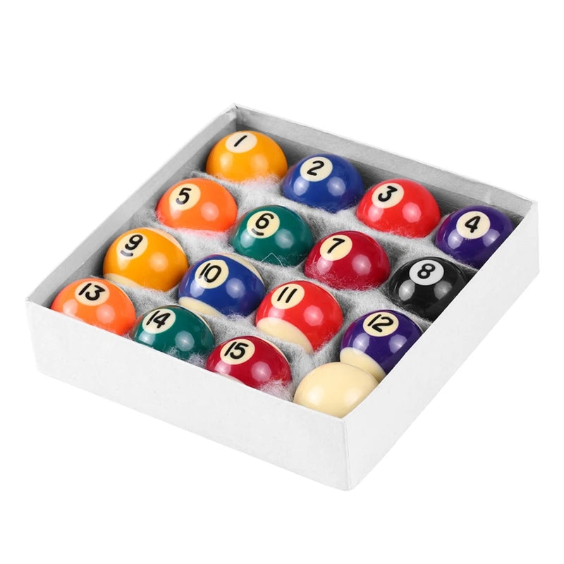 25mm/32mm/38mm Children Mini Billiards Table Balls Set Resin Small Pool Cue Balls Full Set Snooker & Billiard Accessory