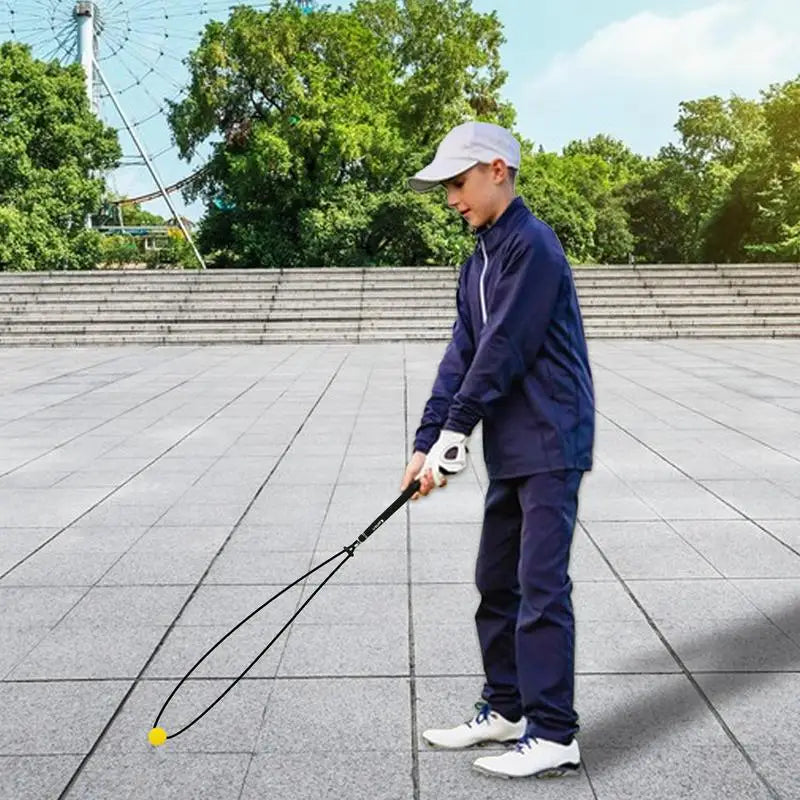 Durable Golf Swing Training Aid Practice Rope Trainer Equipment Portable Golf Swing Rope for Beginner Sporting Accessories