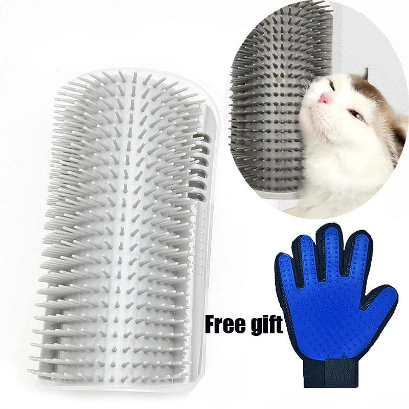 New Soft Cat Corner Massage Self-beauty Device Free Gift Pet Grooming Glove Cat Grooming Brush Face Comb Pet Grooming Supplies