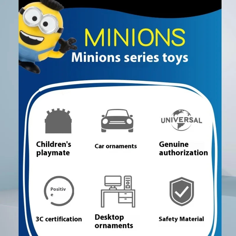 Genuine Minions Mini Launcher Cool Muscle Group Toy Mini Fun Fart Gun Children'S Holiday Gift Indoor And Outdoor Toys