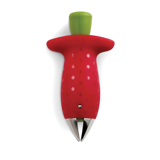 Original Stem Gem Strawberry Huller, Tomato Corer Tool, Strawberry Slicer, Red/Green