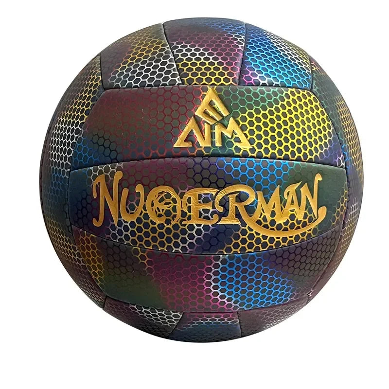 Volleyball Reflective Manufacturers Wholesale Colorful Glow PU Machine Sewing School Outdoor Sports Ball Products
