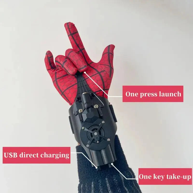 Spiderman Web Shooters Wrist Launcher Shooters Peter Parker Cosplay Props Shooting Device Toys Spidermen Silk Launche Toy