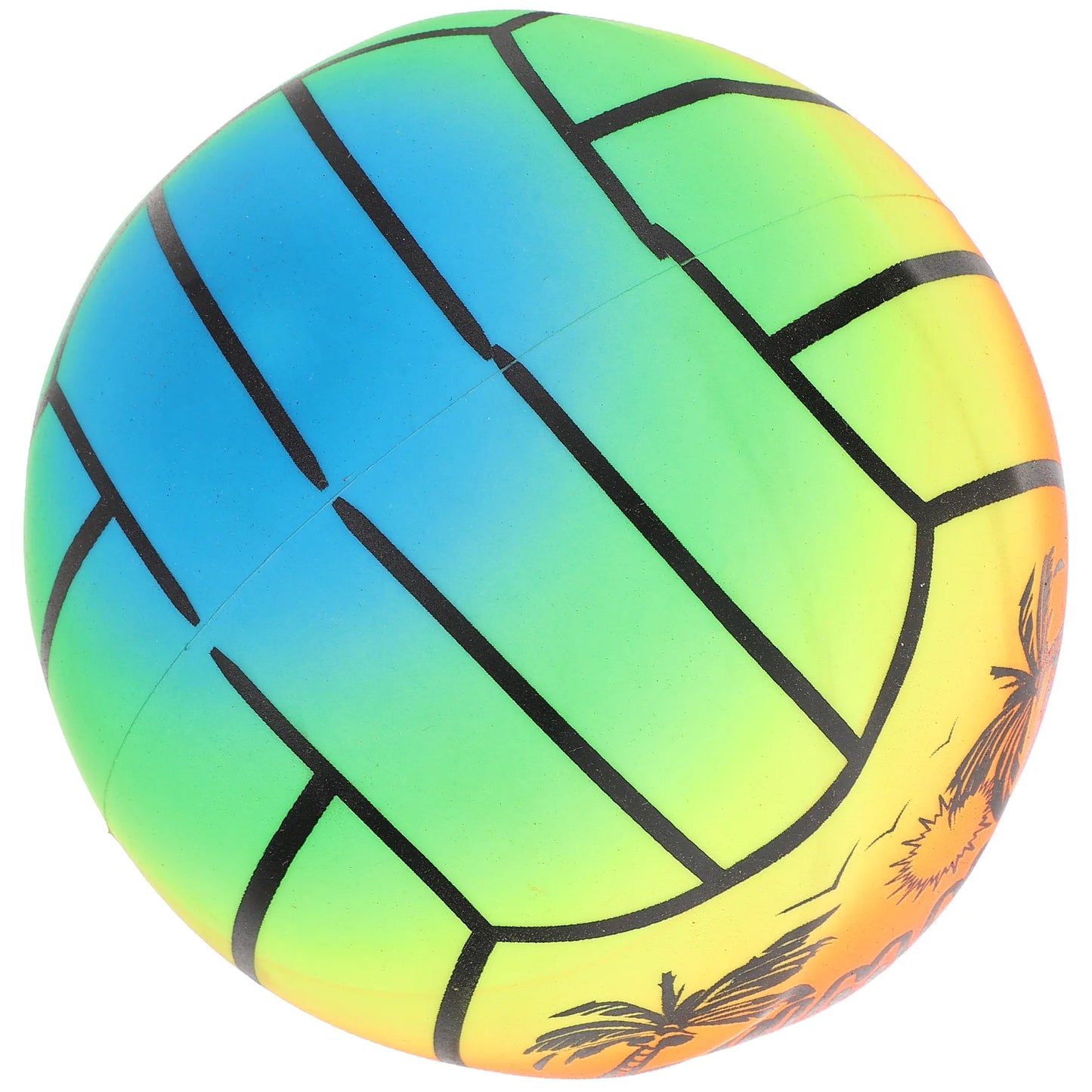 Beach Ball Thickened Rainbow Pvc Volleyball Children's Inflatable Toy Indoor and Outdoor Sports Equipment Teenagers