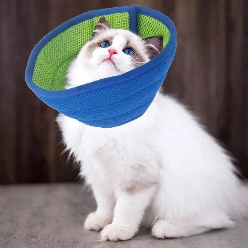 Pet Adjustable Collar Dog Neck Cone Recovery Collar Pet Anti-bite Elizabethan Collar Kitten Dogs Washable Cat Recovery Cone